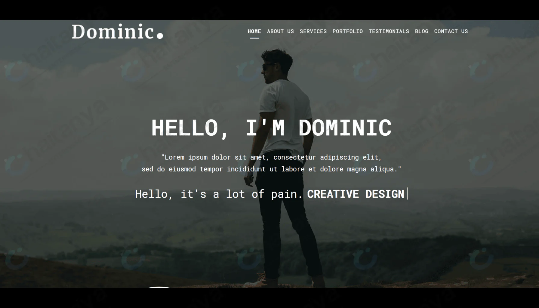 Dominic resume CSS Template