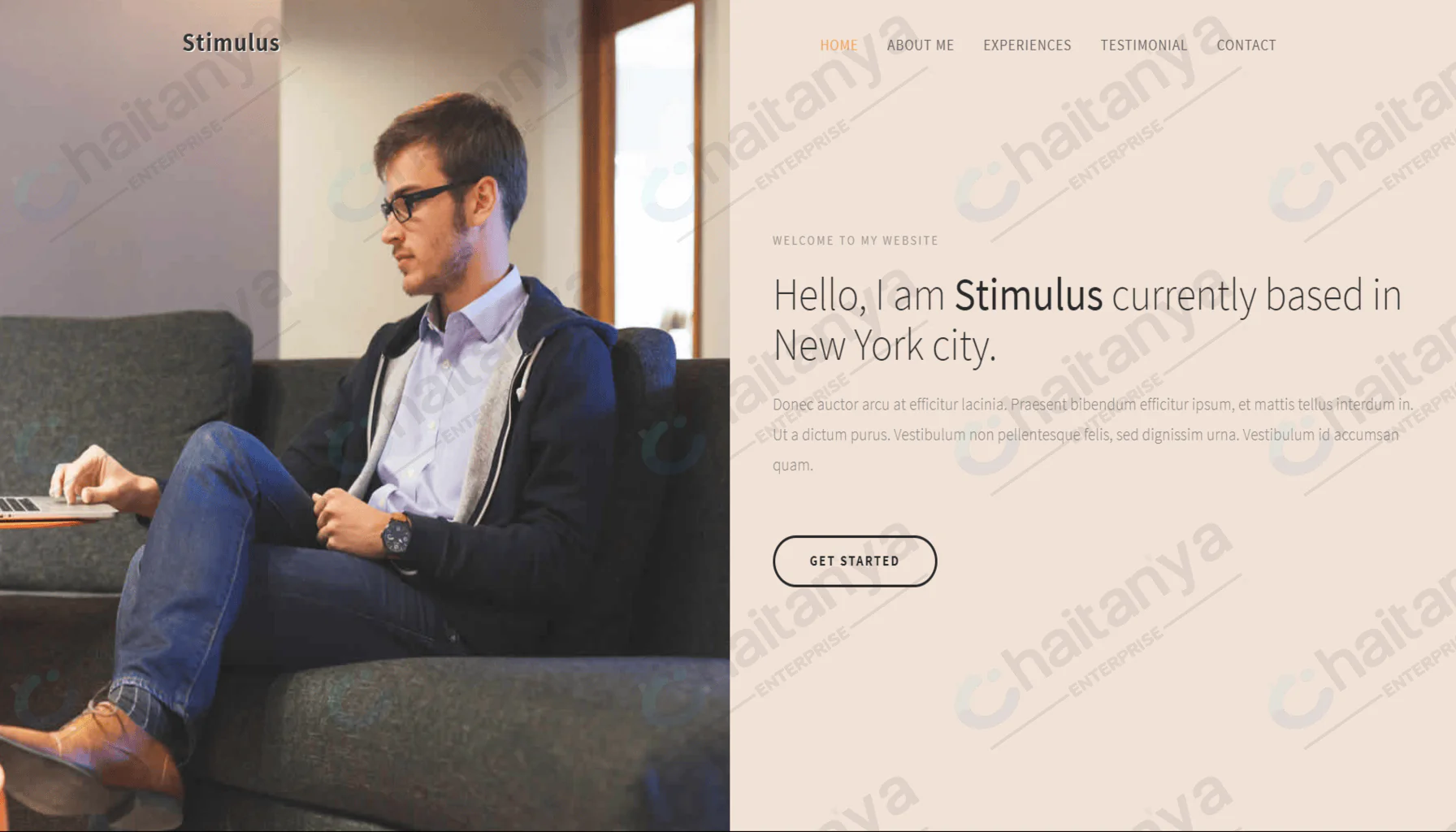 Stimulus CSS Resume Template