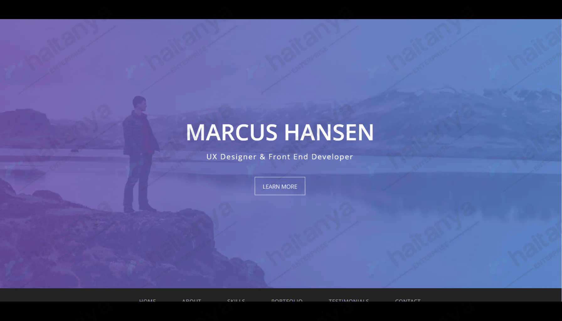 Geek CSS Resume Template