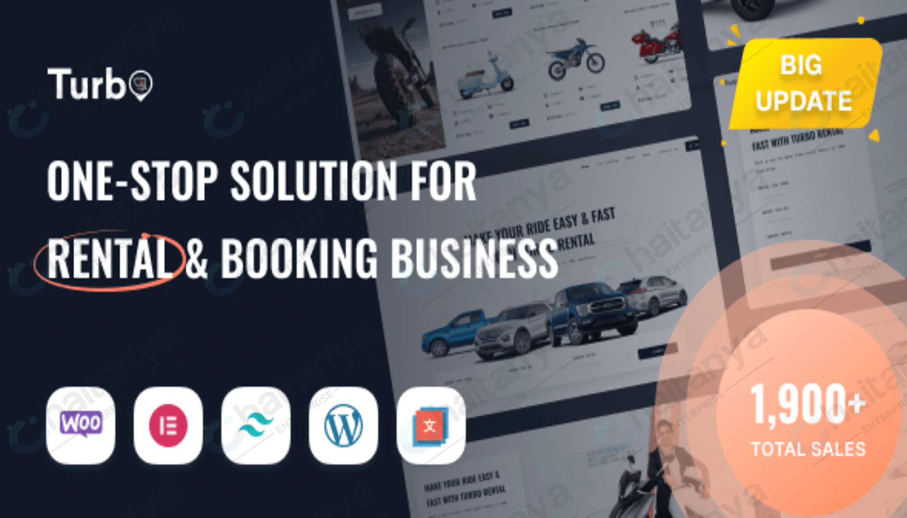 Turbo - Multipurpose WooCommerce Rental & Booking Theme