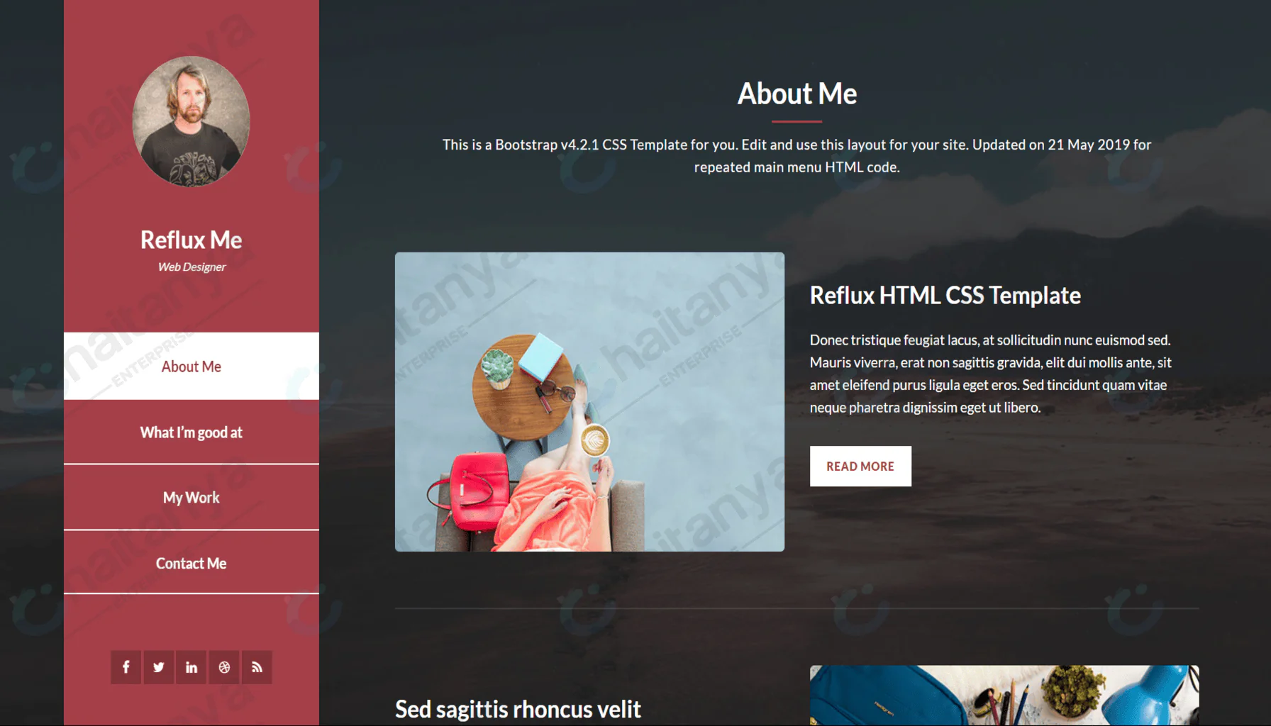 Reflux CSS Template