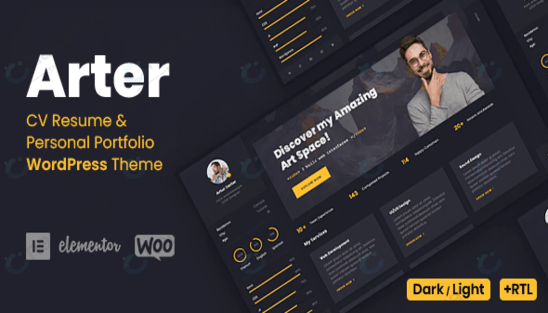 Arter v1.8.5 - Resume WordPress Theme