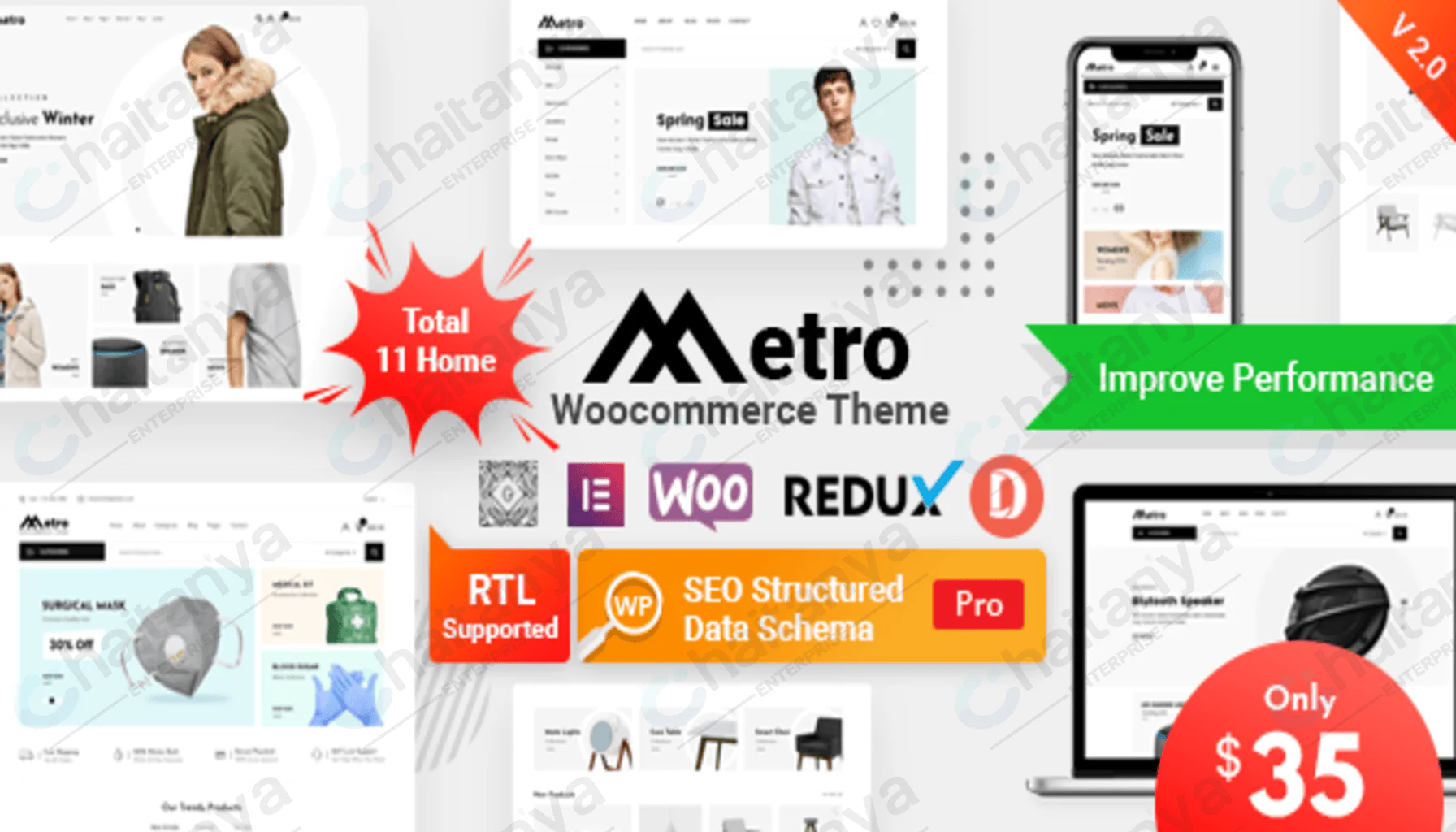 Metro v2.11 - Minimal WooCommerce WordPress Theme