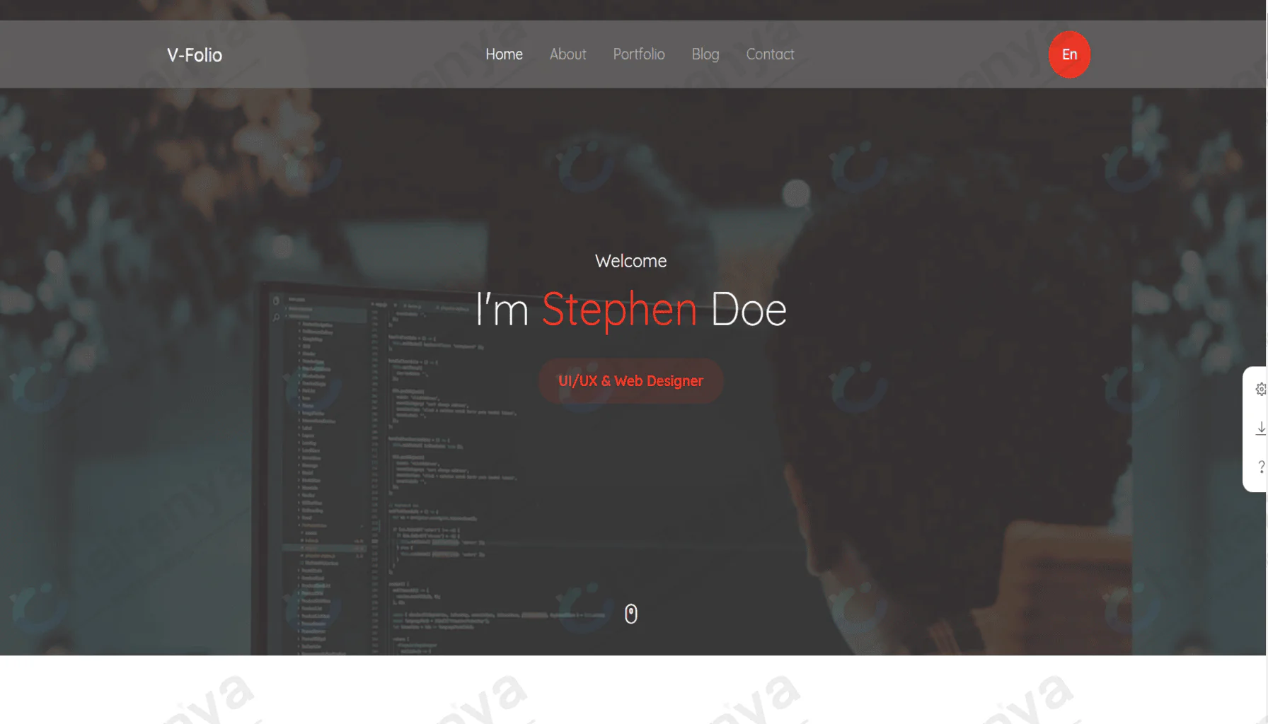 Virtual Folio CSS Template