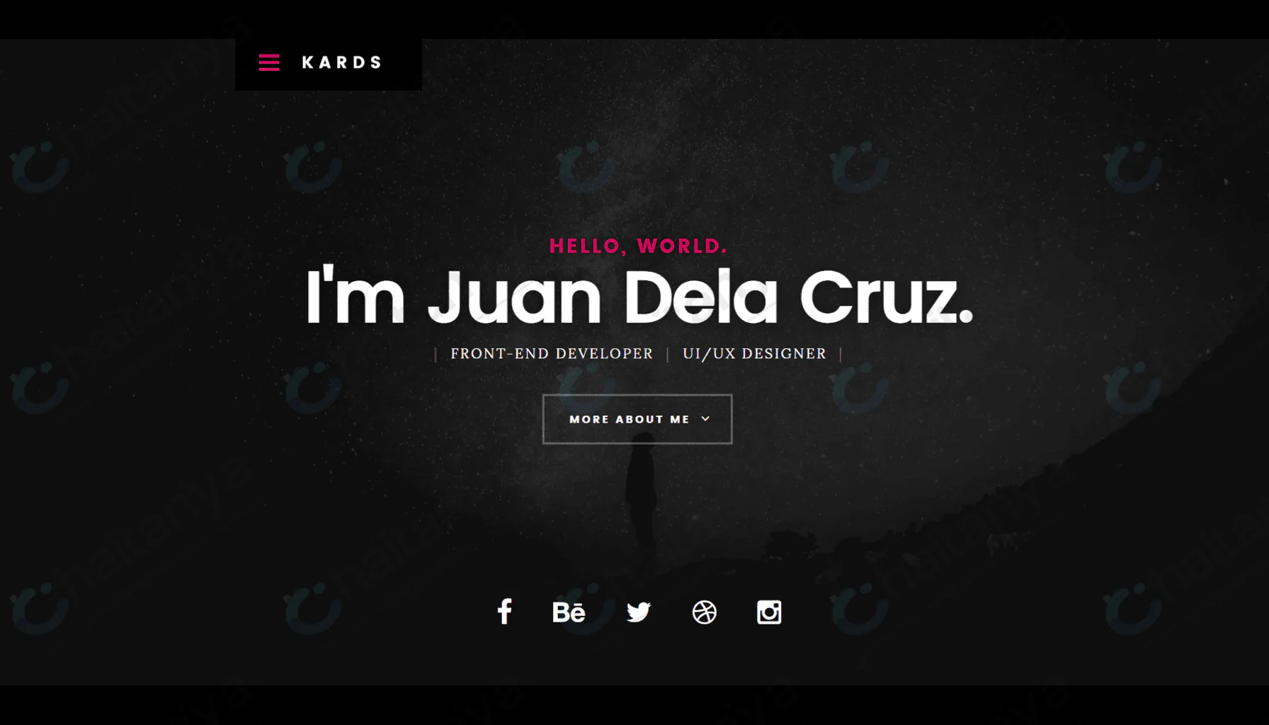 Kards 1.0 CSS resume Template