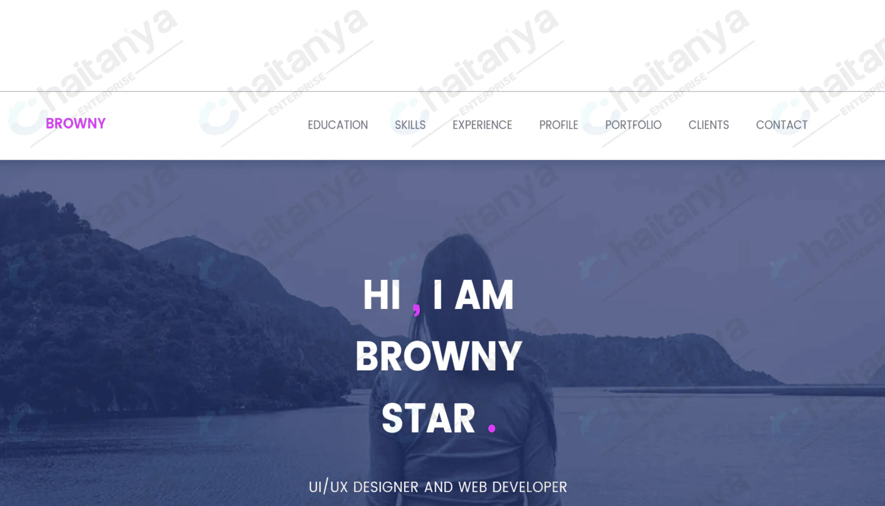 Browny CSS Template